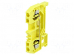 Splice terminal: rail | 0.08&divide;2.5mm2 | ways: 1 | terminals: 2 | yellow