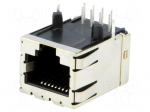 Socket | RJ45 | PIN: 8 | Layout: 8p8c | THT | on PCBs