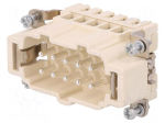 Connector: rectangular | male | Han E High Temp | PIN: 10 | size 10B
