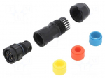 Connector: circular | female | plug | screw terminal | PIN: 3 | IP68