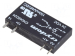Relay: solid state | Ucntrl: 15&divide;30VDC | 100mA | 0&divide;48VDC | THT | SIP