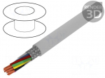 Wire | Li2YCY-TP | 5x2x0,25mm2 | tinned copper braid | PVC | grey | 50V