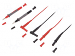 Set of test leads | Inom: 15A | Len: 1.5m | red and black