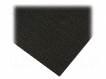 Bench mat | ESD | 550x1200mm | Thk: 2mm | black | 0.001&divide;1M&Omega; | 130&deg;C