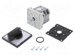 Switch: cam switch | Stabl.pos: 2 | 25A | 0-1 | Poles: 3 | Pos: 2 | IP65