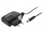 Power supply: switching | mains,plug-in | 5VDC | 1A | 5W | Out: 5,5/2,1