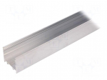 Profiles for LED modules | natural | L: 2m | VARIO30-02 | aluminium