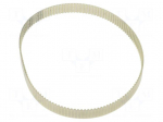 Timing belt | T2.5 | W: 10mm | H: 1.3mm | Lw: 330mm | Tooth height: 0.7mm