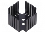 Heatsink: extruded | U | TO3 | black | L: 45.2mm | W: 45.2mm | H: 31mm