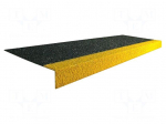 Stair tread | Width: 345mm | L: 1m | fiberglass,resin | H: 55mm | Thk: 5mm