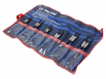Tools set: pliers | case | for circlip | 6pcs.