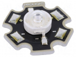 Power LED | UV | 130&deg; | 700mA | 3W | 390&divide;410nm | 3.1&divide;4.35VDC | STAR