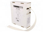 Heat shrink sleeve | glueless | 2: 1 | 19mm | L: 5m | white | polyolefine