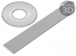 Wire: ribbon | 0.635mm | wire | Cu | unshielded | LSZH | grey | 30.5m