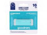 Pendrive | USB 3.2 Gen 1 | 16GB | R: 60MB/s | W: 20MB/s | mint | USB A