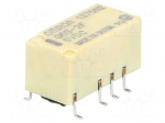 Relay: electromagnetic | DPDT | Ucoil: 5VDC | Icontacts max: 2A | G6S