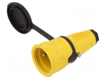 Connector: AC supply | female | power supply | socket | 2P+PE | 250VAC
