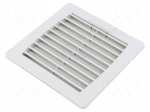 Filter | Cutout: 92x92mm | D: 19mm | IP54 | Mounting: push-in | grey
