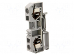 Splice terminal: rail | 283 | 76A | 800V | spring clamp | grey | ways: 1