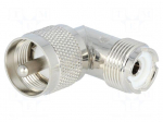 Coupler | UHF male,UHF female | angled 90&deg;