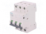 Circuit breaker | 400VAC | Inom: 6A | Poles: 3 | for DIN rail mounting