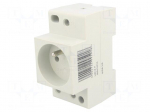 E-type socket | 230VAC | 10A | for DIN rail mounting