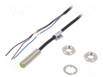 Sensor: inductive | OUT: NPN / NO | 0&divide;1.5mm | 10&divide;30VDC | M8 | 2m | IP67