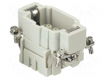 Connector: HDC | contact insert | male | 16A | 500V | Han E&reg; | PIN: 6 | 6+PE