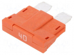 Fuse: fuse | automotive | 40A | 58VDC | 19mm | UNIVAL