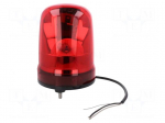 Signaller: lighting | rotating light | red | SKP | 90&divide;250VAC | IP23