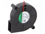 Fan: DC | blower | 12VDC | 51.6x51.7x15mm | 7.64m3/h | 41dBA | ball