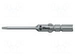 Screwdriver bit | Torx&reg; | TX10 | Socket size: 4mm | Overall len: 40mm
