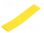 Heat shrink sleeve | glueless | 2: 1 | 25.4mm | L: 10m | yellow