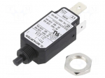 Circuit breaker | Urated: 240VAC | 48VDC | 8.5A | SPST | Poles: 1 | screw