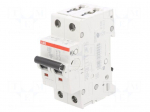 Circuit breaker | 230/400VAC | Inom: 50A | Poles: 2 | Charact: C | 6kA