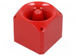 Signaller: sound | siren | 110/230VAC | 120dB | Nexus 120 | IP66 | red