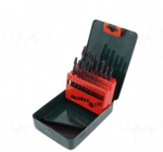 Puurikomplekt | Kasutusala: metall, teras | Tk: 19 | Mat: HSS-R | metalli jaoks