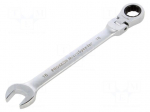 Wrench: combination spanner | rattle,with joint | 16mm