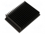 Heatsink: extruded | black | L: 100mm | W: 141.05mm | H: 33.3mm | 1K/W