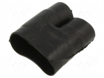 Cable breakout | glueless | 6.6mm | black | elastomer crosslinked