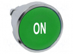 Switch: push-button | 22mm | Stabl.pos: 1 | green | IP66 | flat | Pos: 2