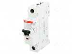 Circuit breaker | 230/400VAC | Inom: 25A | Poles: 1 | Charact: B | 10kA