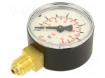 Manometer | 0&divide;10bar | bottom connection | Thread: G 1/4" | 50mm