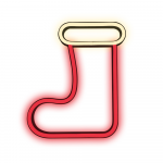 Forever Light FLNE23 CHRISTMAS SOCK Neon LED Sighboard