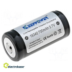 Taasaku: Li-Ion | 16340 | 3,7 V | 700 mAh | &Oslash;16x36mm | 3A