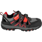 Jalan&otilde;ud, t&ouml;&ouml;riided | Isikukaitsevahendid // T&ouml;&ouml;jalan&otilde;ud, Turvasaapad, Kummikud // Sandały zamsz/dzian. szaro-czerw., s1 sra, "44", ce, lahti