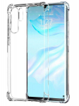 Back panel cover Evelatus Huawei P30 Lite Military Shockproof Silicone Case TPU Transparent