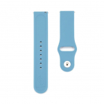Strap Connect  22mm Silicone Loop Watch Strap (S/M 110mm) Blue