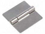 Hinge | Width: 60mm | stainless steel | H: 60mm | for welding