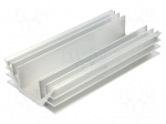 Heatsink: extruded | U | L: 150mm | W: 74mm | H: 30mm | aluminium